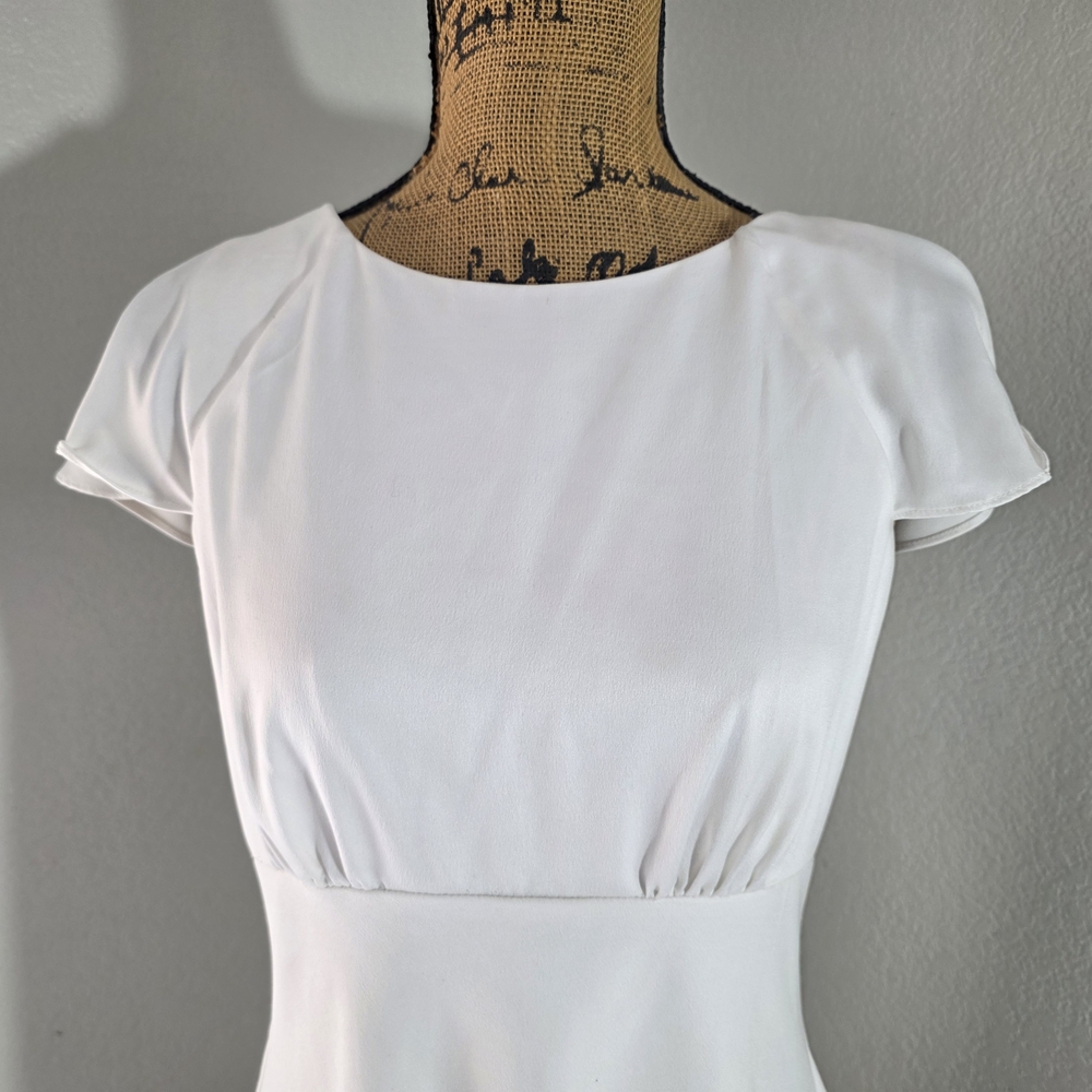 Adrianna Papell White Midi Dress - Picture 3 of 5